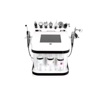 Nouvelle conception, machine faciale d'hydrodermabrasion 10 en 1, peeling au diamant, pistolet à oxygène à bulles fines, lifting du visage, rajeunissement de la peau, norme européenne