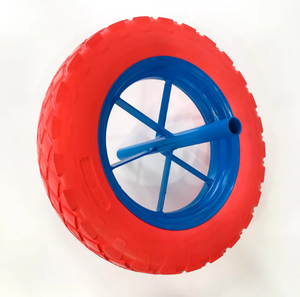 कारखाने अच्छी कीमत सामग्री हैंडलिंग उपकरण भागों का निर्माण फ्लैट फ्री व्हीलबैरो व्हील 400-8 pu फोम व्हील 16 ''4.00-8'' - Product Image 2