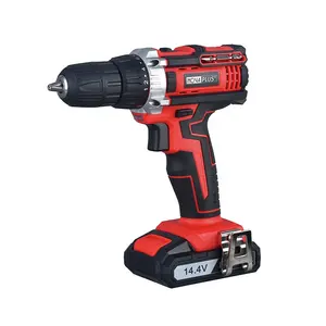 Cordless drill 14.4V economic drill tool double speed cordless drill in homework used