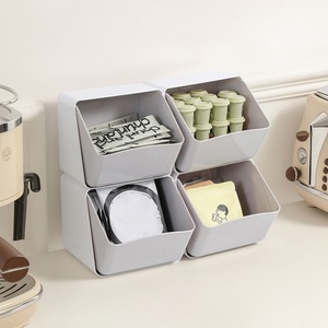 New <b>Drawer</b> Style Stationery <b>Storage</b> <b>Box</b> Plastic Cosmetic Tea Bag Coffee Sugar <b>Storage</b> Containers Desktop Organizer <b>Box</b> - Product Image 1