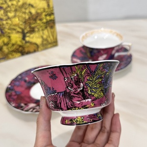 Hot Selling D-series Luxury <b>Bone</b> <b>China</b> Cups and Saucers - Product Image 2