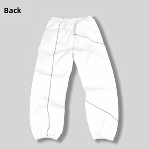 2025 nuevo diseño pantalones de chándal de algodón de pierna ancha pantalones de calle transpirables holgados pantalones de calle para hombres - Product Image 3