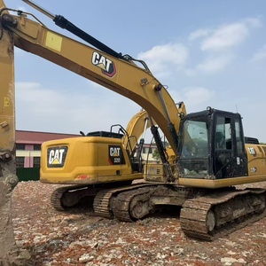 รถขุด CAT 320GX พร้อมห้องโดยสาร ประตูสีดำ ตัวถังสีเหลือง ระบบไฮดรอลิก - Product Image 1