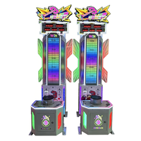 Machine de frappe Hercules à monnayeur pour adultes, d'intérieur, avec écran LED, test de force, machine d'arcade en métal, version anglaise