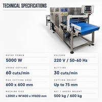 Machine à découper les gâteaux carrés de haute qualité Wanlisonic, électrique, haute productivité, processeur ultrasonique pour produits laitiers, aliments et en-cas