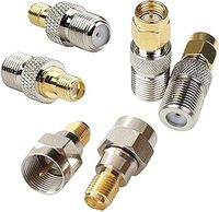 Adaptador de Conector Coaxial BNC Macho a F Hembra de 50 Ohmios, Material de Contacto de Cobre, Forma Irregular, para Equipos de Comunicación