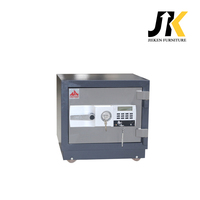 Kotak Brankas Tahan Api Kecil dengan Kunci Ganda atau Kunci Digital Elektronik, Brankas Baja dengan Roda Universal dan Rak yang Dapat Disesuaikan.