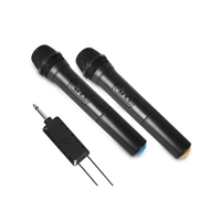 Microphone VHF sans fil, audio de conférence à domicile, télévision, diffusion en direct sur ordinateur, cercle dynamique, microphone un à deux