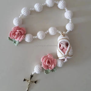Nuevo <span class=keywords><strong>Rosario</strong></span> <span class=keywords><strong>de</strong></span> Ganchillo Amigurumi Hecho a Mano Personalizado con la <span class=keywords><strong>Virgen</strong></span> María, Regalo <span class=keywords><strong>de</strong></span> Navidad para Adulto Adorno - Product Image 4