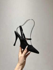 2026 New Luxury Brand Design - <b>Sexy</b> Pointed-Toe <b>Leather</b> High Heels, Fashionable Elegant Ladies' Casual High Heels - Product Image 2