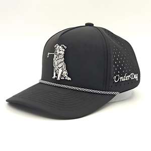 Gorra de Béisbol Deportiva Personalizada, Impermeable, con Corte Láser, Perforada, Transpirable, Ajustable, con Bordado de Leopardo de Secado Rápido - Product Image 1