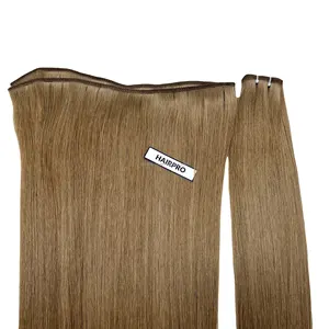 プライベートラベルの髪の織りロシアの髪フラット横糸二重描画3層ボリューム横糸ヘアエクステンションヨーロッパ市場向け
