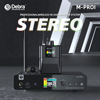 Debra M-PROI Moniteur intra-auriculaire numérique sans fil professionnel UHF stéréo en métal à réduction de bruit pour la scène