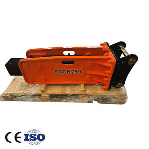 Martillo de excavadora de tipo superior de 6-8 toneladas, martillo hidráulico, rompedor de rocas para excavadora, obras de maquinaria de construcción - Product Image 1