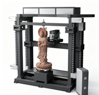 Machine de gravure CNC 3D verticale 4/5 axes Kunheng pour la sculpture de statues en marbre et granit