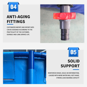 <span class=keywords><strong>Aquarium</strong></span> de salon intérieur/extérieur en PVC plastique écologique durable de 490 L pour poissons d'ornement, koï, poissons rouges, réservoir sur pied - Product Image 5