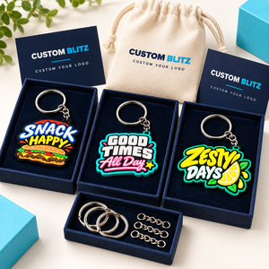 Porte-clés en PVC de forme irrégulière personnalisés avec des motifs de dessins animés colorés pour des cadeaux promotionnels - Product Image 3