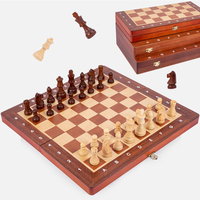 15 "Magnetic Wooden Chess Sets Schach Checkers Set mit 2 Extra Queens Faltbares Holz schachspiel Board Handmade Portable