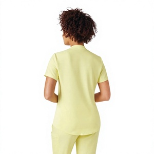 Conjunto de Uniforme Médico con Cuello en V para Mujer, Manga Corta, Ropa de Trabajo para Enfermería, Diseño Personalizado, Proveedor Mayorista OEM para Equipos de Salud - Product Image 4