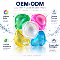 Capsules de lessive écologiques jetables 5 en 1 de qualité supérieure pour vêtements, OEM ODM, marque privée, marques modernes de soins du linge