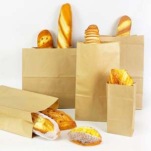 Sacs en papier kraft personnalisés avec poignée, imprimés, prix compétitif, vente en gros en Chine, sacs en papier alimentaire avec votre propre logo - Product Image 2