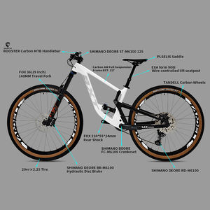 Bicicleta de Montaña BXT 29er All Mountain con Suspensión Completa 2025 VPP, Poste de Asiento Telescópico, DEORE M6100, Se Acepta OEM/ODM, Suspensión AM - Product Image 2