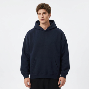 Sudadera con capucha personalizada al por mayor para hombre, 500 g/m², forro polar, teñida en su propio color, para colecciones de marcas de ropa urbana estadounidenses. - Product Image 3
