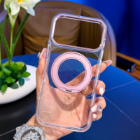 Étui de luxe pivotant à 360° avec cadre métallique plat pour iPhone 18 Pro 17 16 15, coque arrière transparente anti-rayures