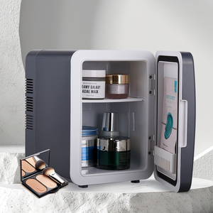 Мини-электрический холодильник портативный 6 л, маленький морозильник для дома, общежития, студента, для одного человека, автомобильный холодильник из пластика - Product Image 2