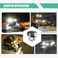 Accessoires de voiture 1.5 pouces mini led lumière de travail pod 20w led lumière de conduite pour moto