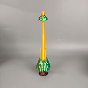 Ornement de sapin de Noël populaire en forme d'épée rétractable en verre imprimée en 3D, échelle 1/12, jouet créatif en forme d'épée de Noël, cadeau - Product Image 1