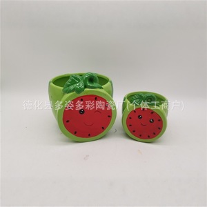 <span class=keywords><strong>Mini</strong></span> <span class=keywords><strong>pot</strong></span> à fleurs <span class=keywords><strong>en</strong></span> céramique style Ins, peint à la main, motif fruits, pour plantes succulentes, décoration intérieure et de bureau, style Fujian - Product Image 1