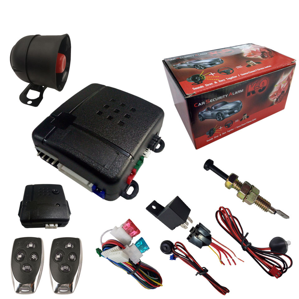 Universal 12V 1 Way Car Alarm System（DLS品牌）- 汽车防盗系统详情页 | 带中控锁与后备箱开启功能