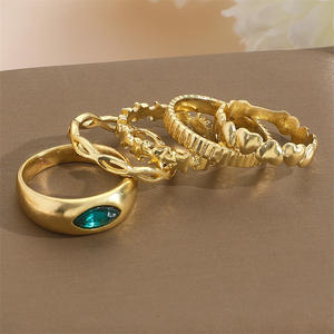 Fashion heart <span class=keywords><strong>gold</strong></span> rings design per le donne in <span class=keywords><strong>bangladesh</strong></span> set per ragazze per le donne all'ingrosso N2310077 - Product Image 4