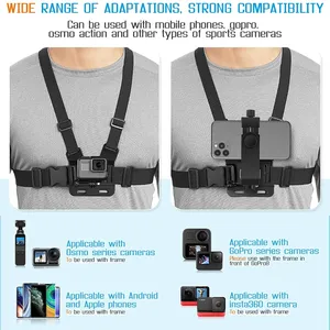 Support de fixation populaire pour téléphone portable et caméra d'action (GoPro Hero 12 11 10 9, DJI) – Idéal pour la prise de vue en direct - Product Image 3