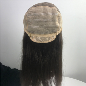 Perruques en cheveux humains entièrement nouées à la main, avec dentelle frontale, sans colle, base mono de qualité médicale, dessus en monofilament, partie libre, pour l'<span class=keywords><strong>alopécie</strong></span> - Product Image 3