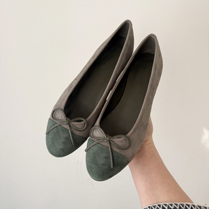 Ballerine da <span class=keywords><strong>Donna</strong></span> con Fiocco <span class=keywords><strong>Mary</strong></span> <span class=keywords><strong>Jane</strong></span> <span class=keywords><strong>Scarpe</strong></span> Basse con Punta Chiusa Rotonda Slip-on per Uso Quotidiano Lavoro Casual - Product Image 1