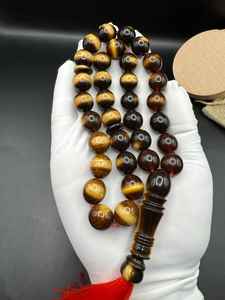 Cuentas de cuerno de búfalo talladas a mano, Tasbih, artesanía natural, cuentas de oración hechas a mano para meditación espiritual y reflexión diaria - Product Image 5