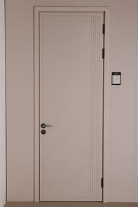 Puerta Interior Minimalista de MDF con Acabado de Lámina, Apertura Manual, Diseño de Aislamiento Acústico - Product Image 6