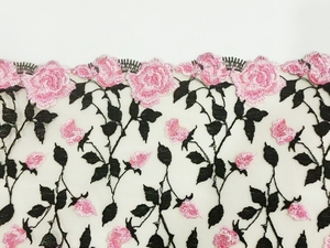 Trung Quốc nhà máy bán buôn đầy màu sắc hoa thêu ren vải tuyn ren TRIM cho phụ nữ áo ngực 2025 - Product Image 6