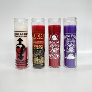 Bougies d'église en verre blanches naturelles en <span class=keywords><strong>cire</strong></span> <span class=keywords><strong>de</strong></span> <span class=keywords><strong>soja</strong></span>, en pots cylindriques, bougies orthodoxes, vente en gros, 7 jours, <span class=keywords><strong>pour</strong></span> activités religieuses - Product Image 4