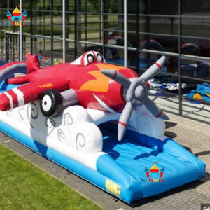 Grand toboggan aquatique gonflable WINWAYTOYS PVC 18m en forme d'avion pour usage commercial intérieur/extérieur - Product Image 4