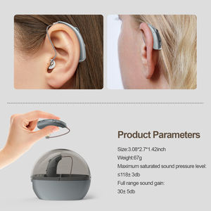 高度なデジタル充電式調整可能<span class=keywords><strong>2</strong></span>チャンネル補聴器高齢者向け優れた騒音低減技術長持ち - Product Image 3