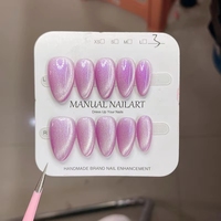 Uñas Postizas con Forma de Almendra, Estilo Ojo de Gato, Multicolores, de ABS, Venta al Por Mayor, para Aplicación en Uñas