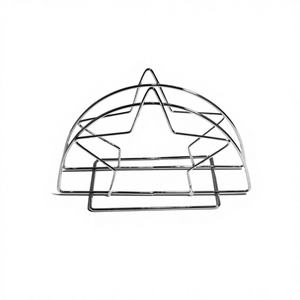 CASAMAX WL AS-9806C Porte-serviettes en acier inoxydable - 13,5*3*8,5 cm - Design étoile - Product Image 1