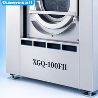 Lave-linge industriel semi-automatique en acier inoxydable de 15 kg à 100 kg pour vêtements, couvertures et draps