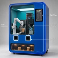 Distributeur automatique de café, robot, libre-service, commercial, 24h/24, kiosque à café sans surveillance