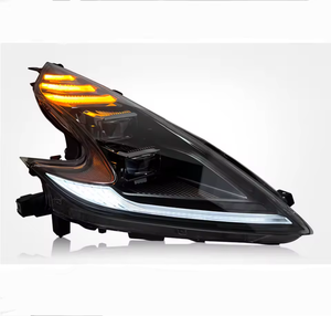 For Nissan 370Z Headlight Assembly Upgrade with <strong>LED</strong> Headlights <strong>Running</strong> <strong>Lights</strong> Flow <strong>Lights</strong> Turn Signal Plug-and-Play 2008-2019 - Product Image 3