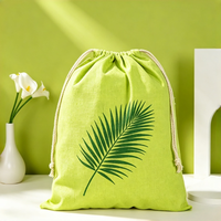 Mini sacs organisateurs pliables portables en toile avec cordon de serrage, recyclables et sécurisés pour écouteurs et bijoux