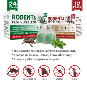 12 Paquetes de Bolas Repelentes de Ratones con Aceite de Menta Natural, No Tóxicas, Disuasivas <span class=keywords><strong>para</strong></span> <span class=keywords><strong>Roedores</strong></span>, Seguras <span class=keywords><strong>para</strong></span> el Hogar, Cocina, Garaje, Motor de Coche - Product Image 3